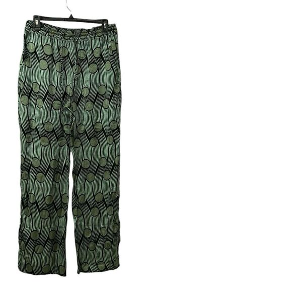 Zara Green & Black Printed Pants(Size Medium) - Picture 7 of 11